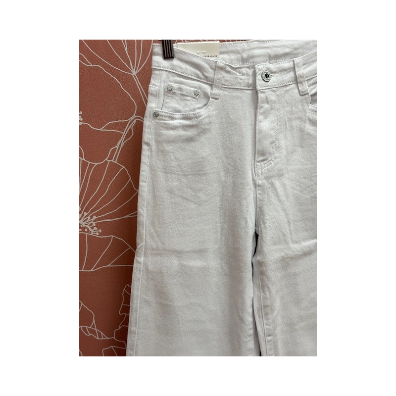 Pantalón recto blanco