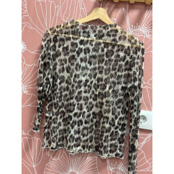 Top gasa leopardo