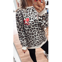 Sudadera Cereza animalprint