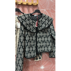 Chaqueta estampado terciopelo