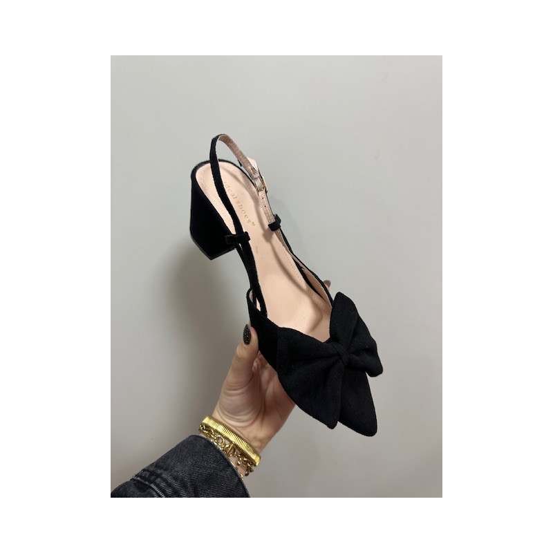 Zapato tacón lazo