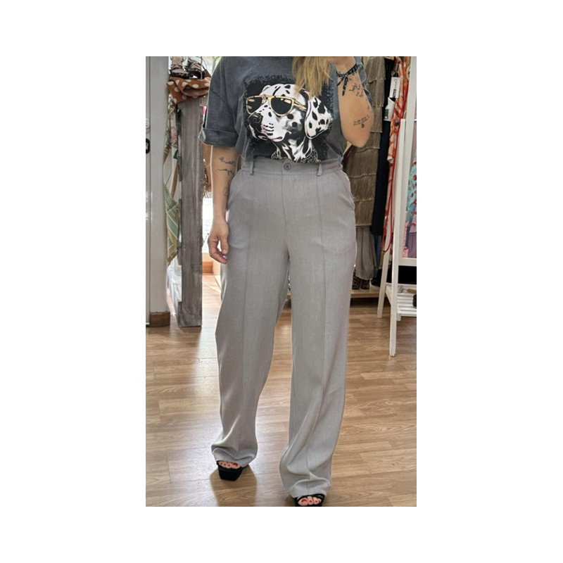 Pantalón pinza gris