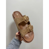 Sandalia hebilla camel