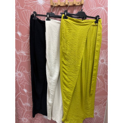 Pantalón lino cruce