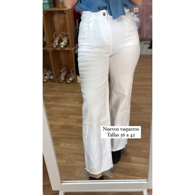 Pantalón vaquero blanco
