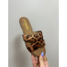 Sandalia plana leopardo