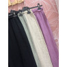 Pantalón lino flecos