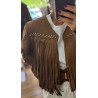 Chaqueta ante flecos