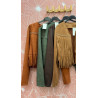 Chaqueta ante flecos
