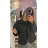 Chaqueta antelina botones