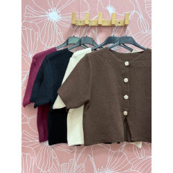 Jersey botones manga corta