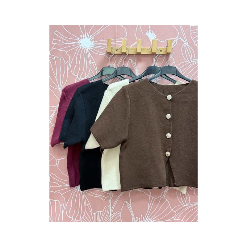 Jersey botones manga corta