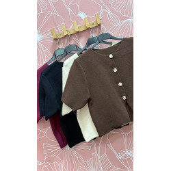 Jersey botones manga corta