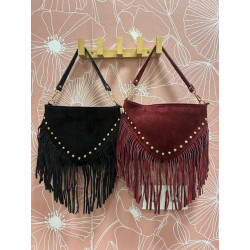Bolso antelina flecos