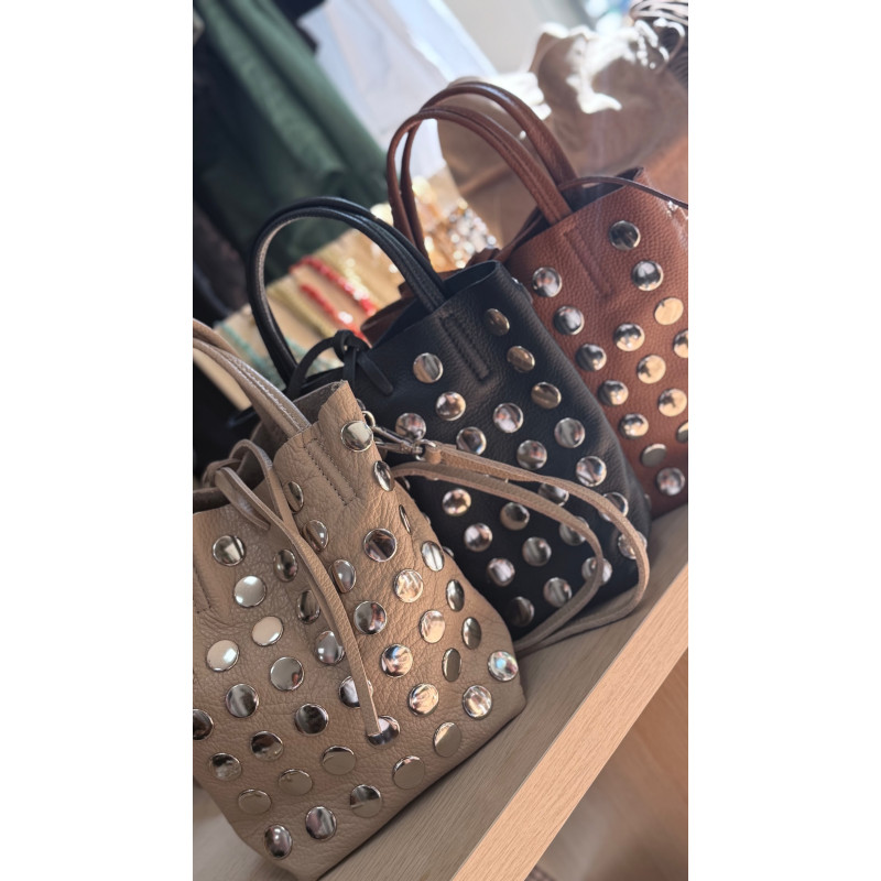 Bolso tachuela mini  piel