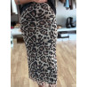 Falda animalprint gasa