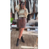 Blusa corta vichy