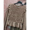 Blusa corta vichy