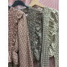 Blusa corta vichy