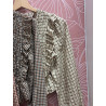 Blusa corta vichy