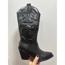 Bota cowboy negra