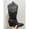 Bota cowboy negra