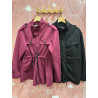 Chaqueta solapa ante