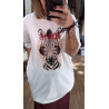 Camiseta cebra oversize
