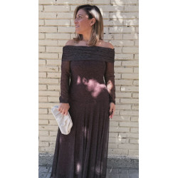 Vestido gasa estampado