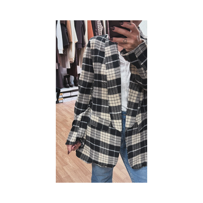 Americana paño cuadros