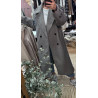 Abrigo paño oversize