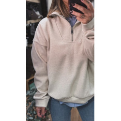 Sudadera cremallera punto