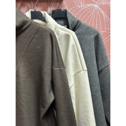 Sudadera cremallera punto