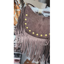 Bolso flecos marron