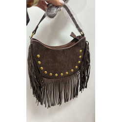 Bolso flecos marron