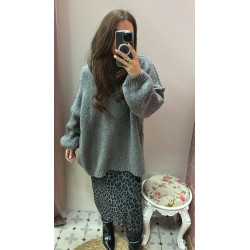 Falda animalprint gasa