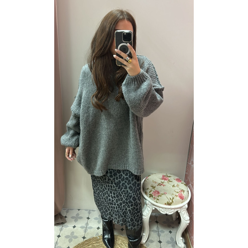 Falda animalprint gasa