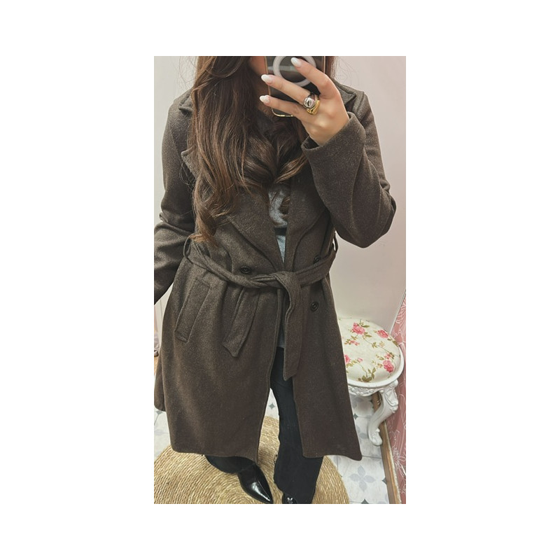 Abrigo paño lazada