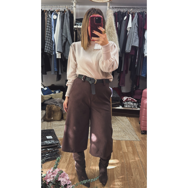 Pantalón bermuda cinturón