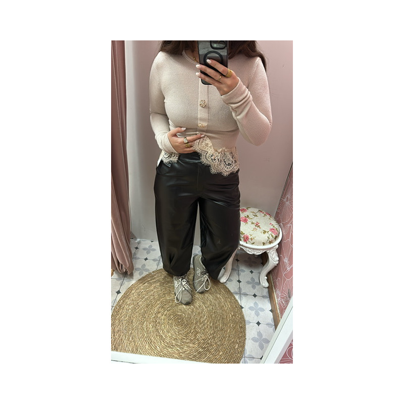 Pantalón globo polipiel