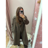Abrigo paño oversize