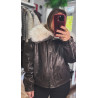 Chaqueta cuero pelo