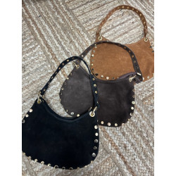 Bolso mini piel tachuela