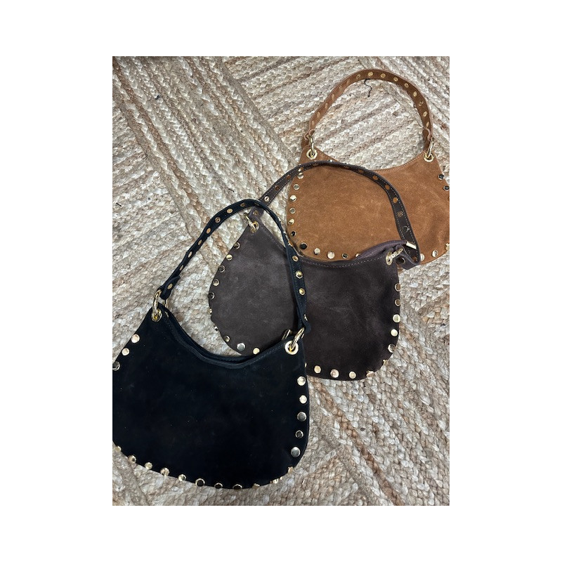 Bolso mini piel tachuela