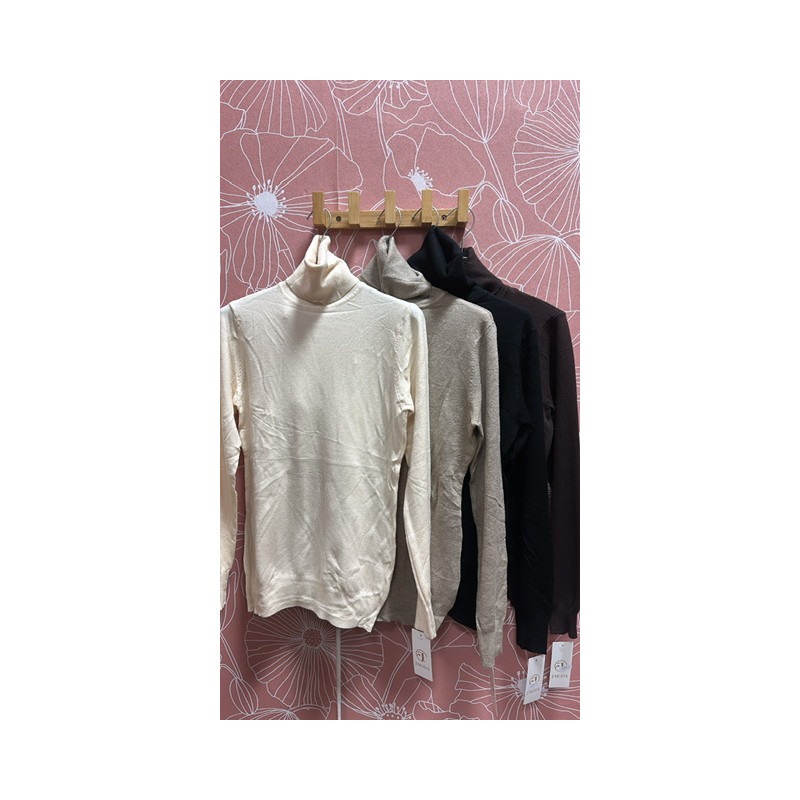 Jersey finito cuello vuelto