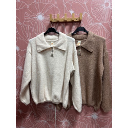 Jersey polo lana básico