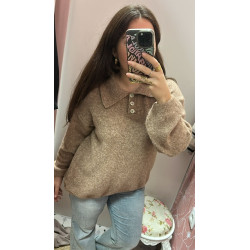 Jersey polo lana básico