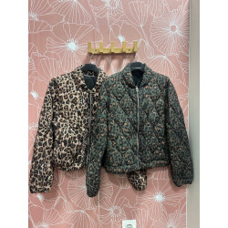Cazadora acolchada animalprint