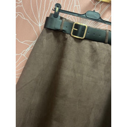 Falda marrón antelina