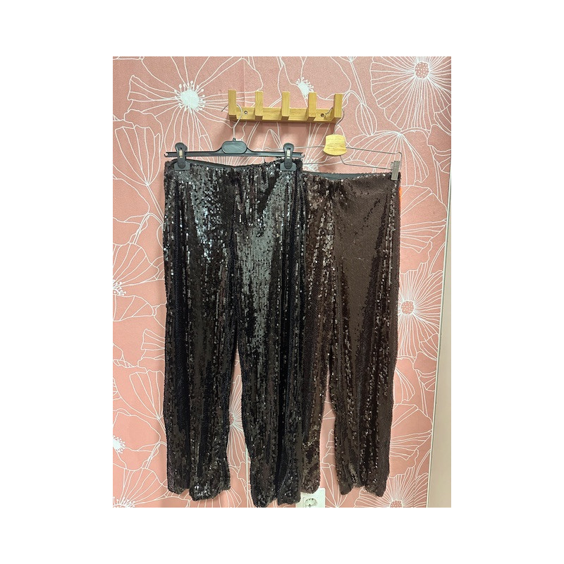 Pantalón bombacho lentejuelas